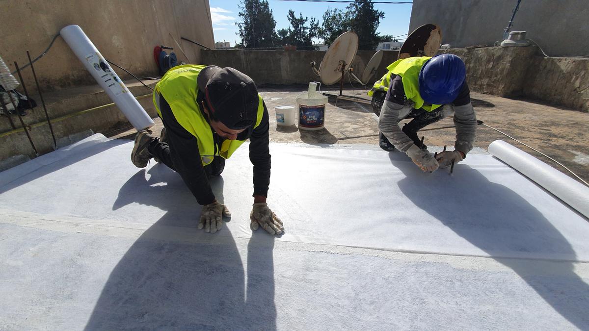Réfection étanchéité toiture SELF 60 — chantier Sousse